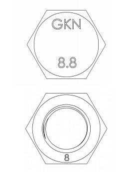 Material properties of M6, M10 and M16 bolt