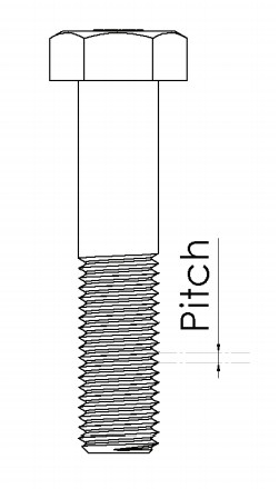 m12 metric bolt size table