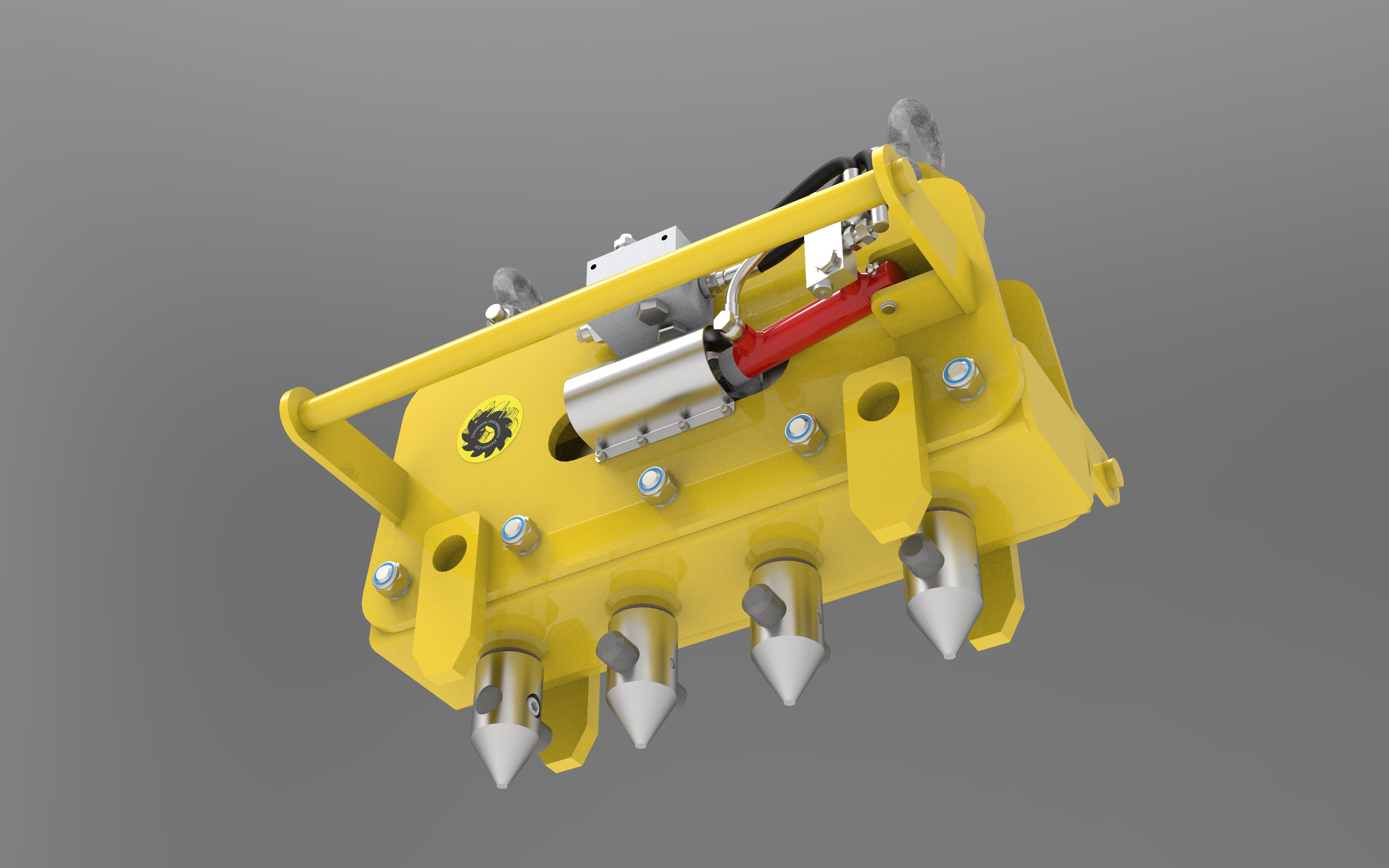 Hydraulic rail lifter for construction